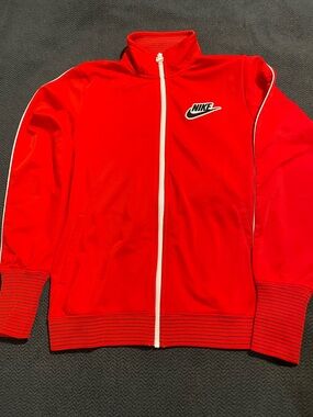 NIKE | Red Zip-Front Track Jacket